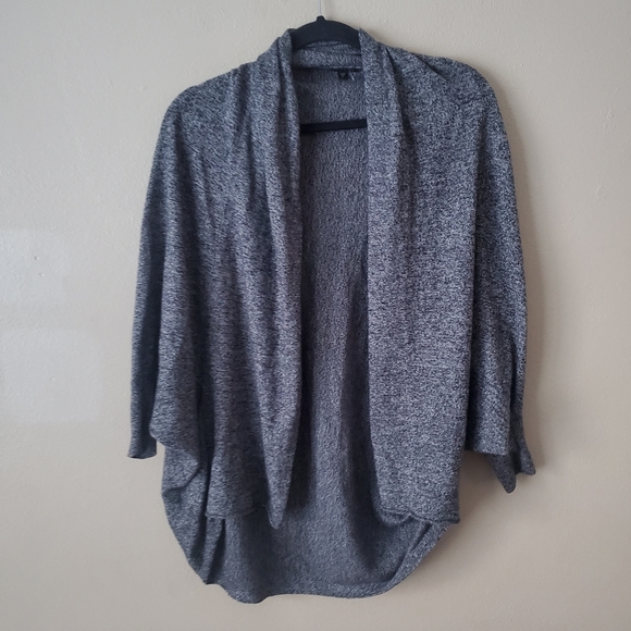 Express Gray Wool Blend Open Front Kimono Cardigan Size Small - Picture 4 of 6